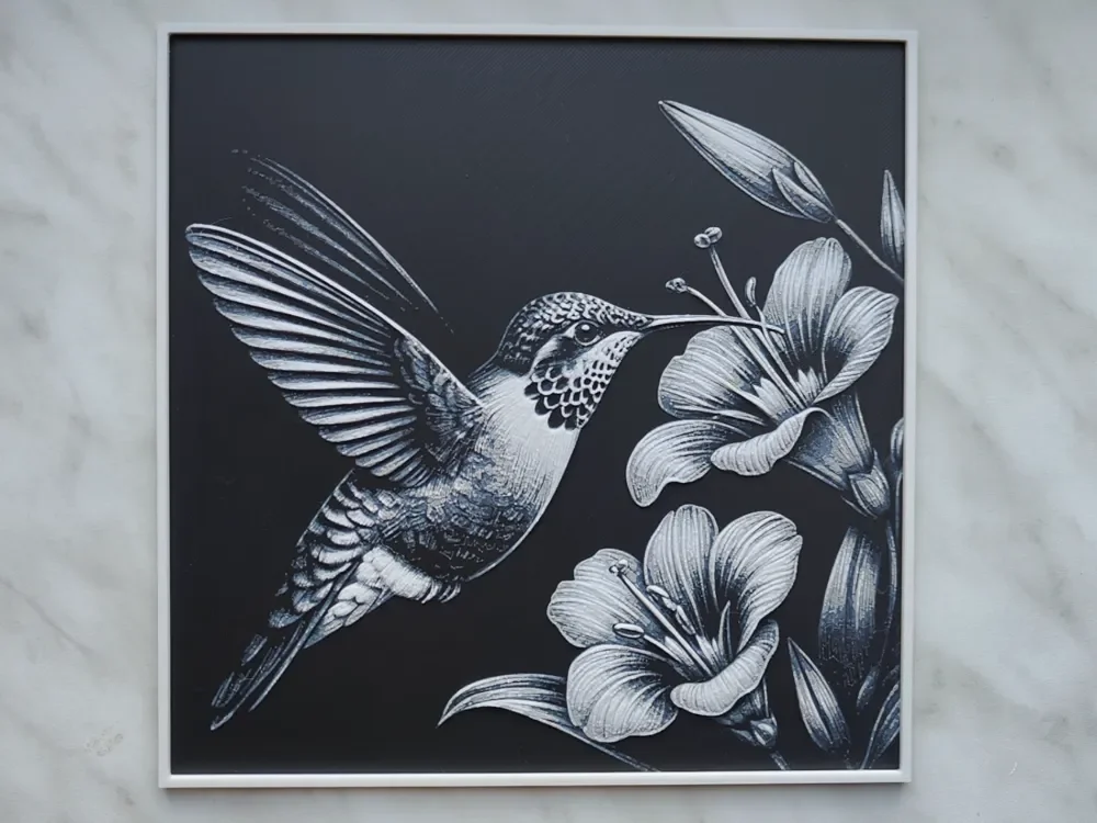 Hummingbird - Hueforge by BeaN HueForge model: Hummingbird - Hueforge by BeaN