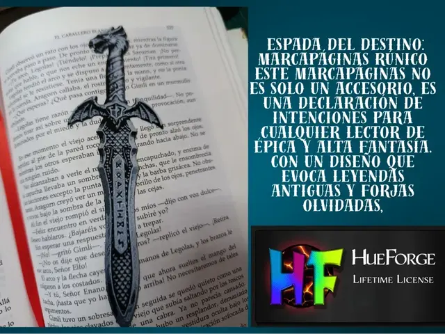 HueForge model: Bookmark Sword of Destiny: Runic by FYTY112