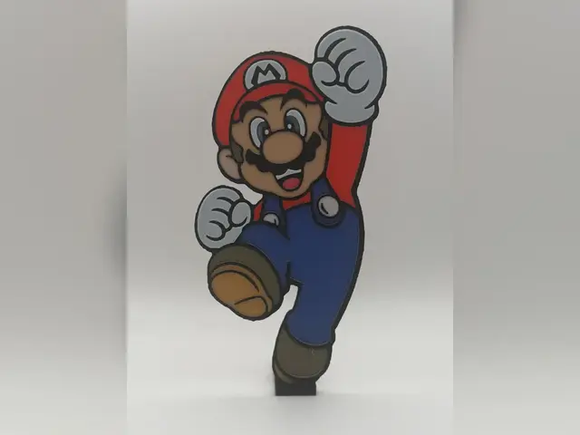 HueForge model: Super Mario Jump HueForge Print by Thadius