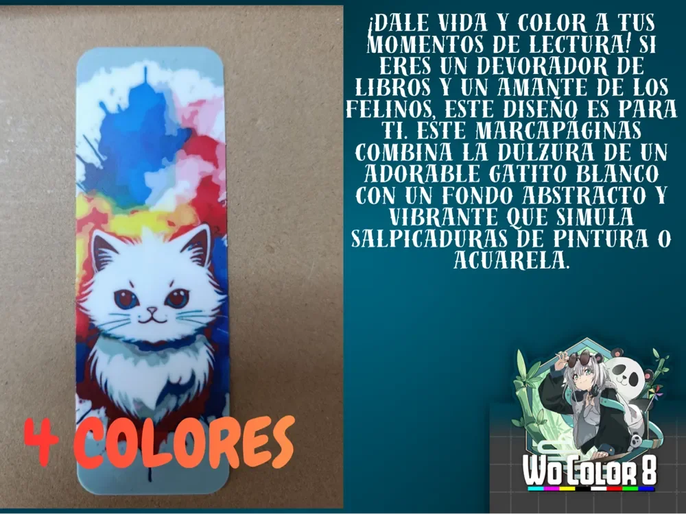 Watercolor Cat 4 COLORS AMS by FYTY112 HueForge model: Watercolor Cat 4 COLORS AMS by FYTY112