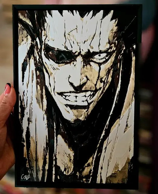 HueForge model: Zaraki Kenpachi - Bleach (Filament Painting) by C3D