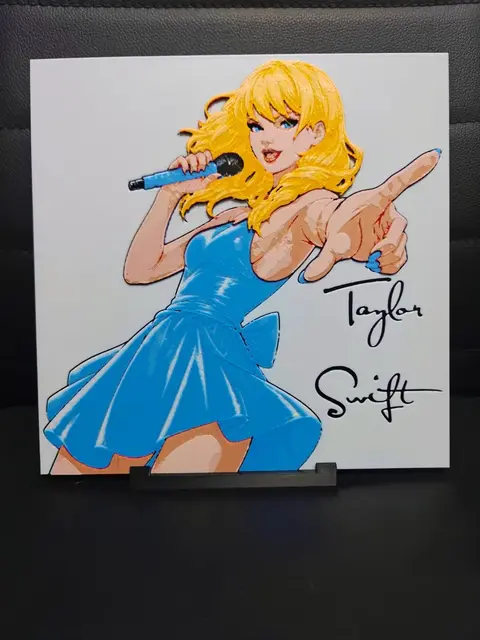 HueForge model: Taylor Swift by TheHueforgeLady