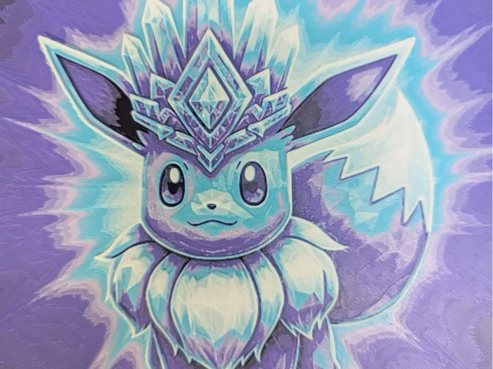 hueforge Evoli Tera v1 Eevee by ZombiePaint3D HueForge model: hueforge Evoli Tera v1 Eevee by ZombiePaint3D