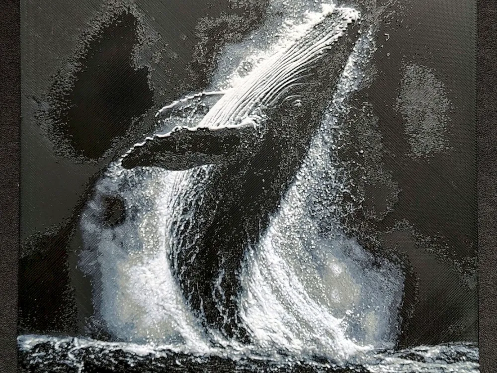 Whale HueForge by fD.667 HueForge model: Whale HueForge by fD.667