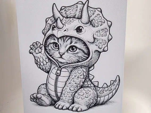 HueForge model: Dino Cat Hueforge by Morganja