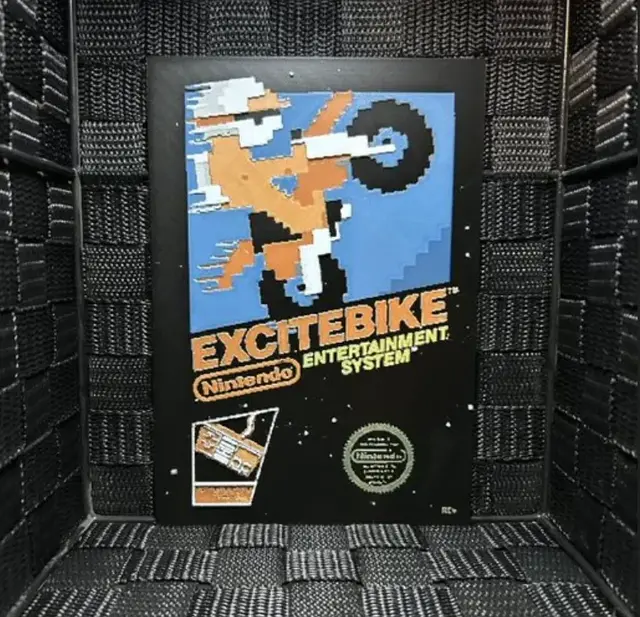 Hueforge Game Poster - Excitebike -