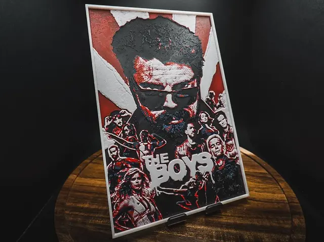 HueForge model: The Boys (Series Poster - HueForge) by HugheCraft