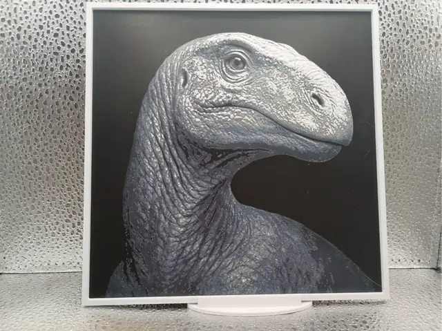 HueForge model: Iguanodon hueforge by Borishotch Industries