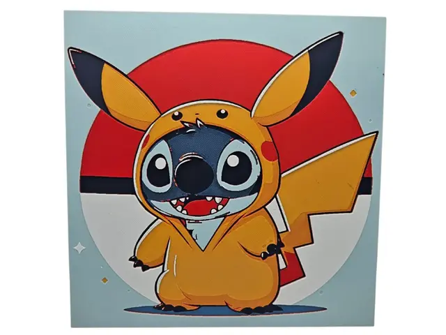 HueForge model: Pikachu Stitch by BusyKikiBee