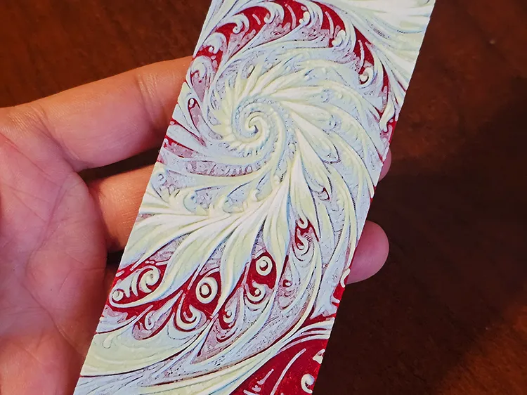Fractal Bookmark - Hueforge - 4 colors by doodleddigital HueForge model: Fractal Bookmark - Hueforge - 4 colors by doodleddigital