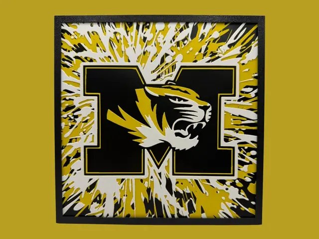 HueForge model: Missouri Tigers - NCAA by Canadian Gamer