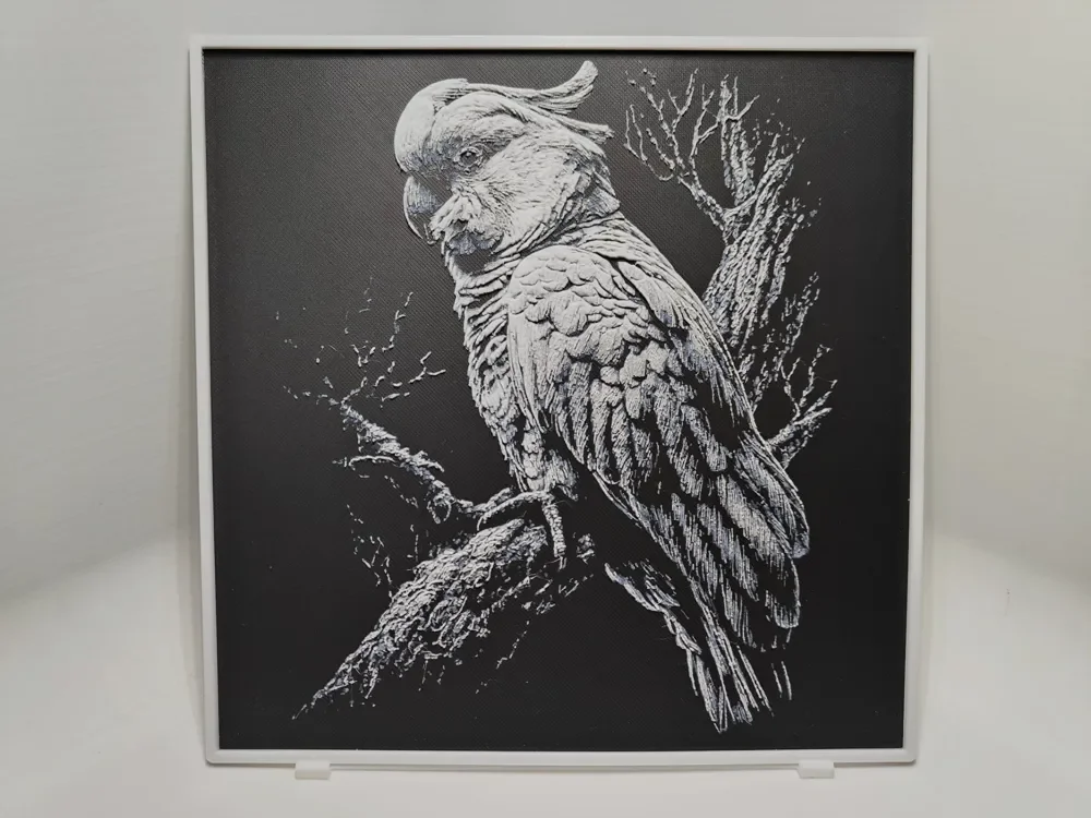 Cockatoo - Hueforge by BeaN HueForge model: Cockatoo - Hueforge by BeaN