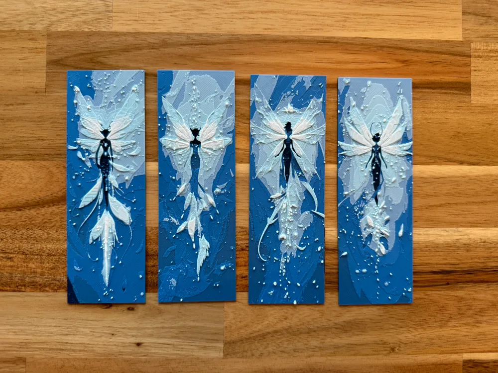 Fairy Bookmark Collection #2 by Canadian Gamer HueForge model: Fairy Bookmark Collection #2 by Canadian Gamer