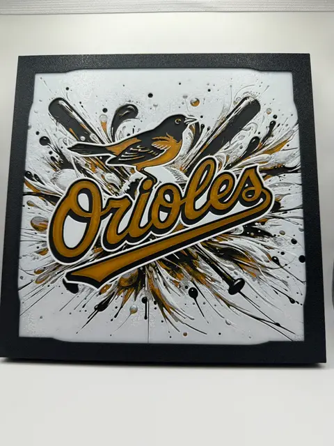 HueForge model: Baltimore Orioles - MLB Hueforge by Canadian Gamer