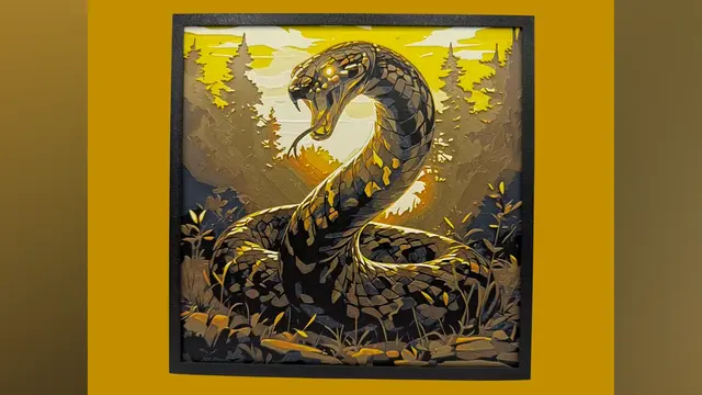 HueForge model: Snake - Nature Hueforge by Canadian Gamer