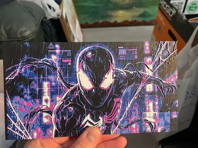 HueForge model: Spiderman Venom Suit Matrix Mode Hueforge by Advancedtechworldwide