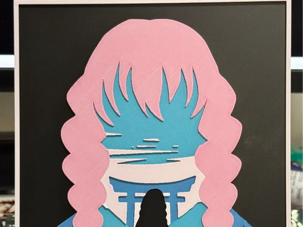 Mitsuri Silhouette by Strata Prints HueForge model: Mitsuri Silhouette by Strata Prints