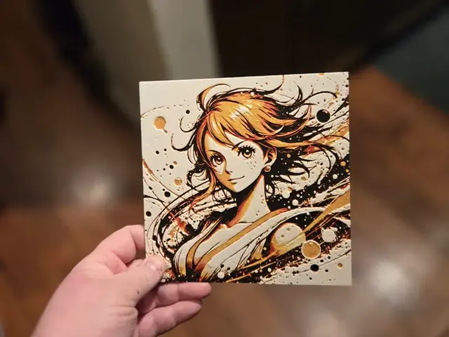 HueForge model: Graffiti Nami Hueforge by 3Ree Printing