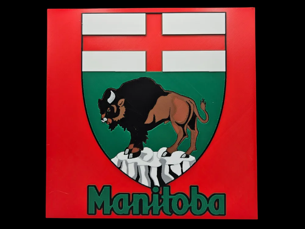Manitoba by BusyKikiBee HueForge model: Manitoba by BusyKikiBee