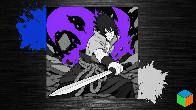Sasuke Uchiha — This One Gets the Purple