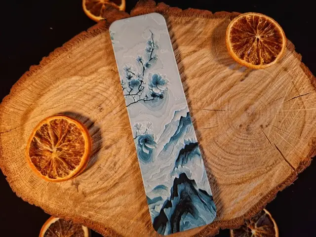 HueForge model: Mountain flowers 2 bookmark by EternalDesigns3D