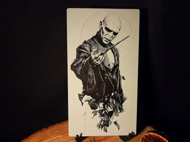 HueForge model: Lord Voldemort - Harry Potter inspired - 110x200mm by EternalDesigns3D