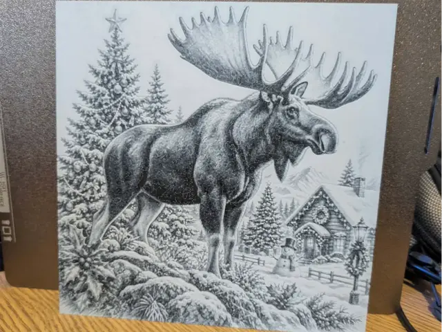 Christmas moose - hueforge