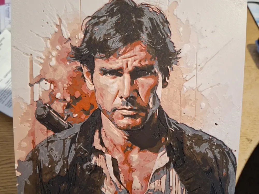 Han solo - Hueforge by 3dGlow HueForge model: Han solo - Hueforge by 3dGlow