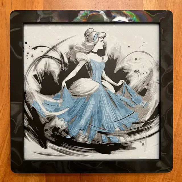 HueForge model: Cinderella by JustBe 3D Printing