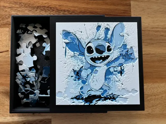 HueForge model: Puzzle Box Lid - Stitch by Canadian Gamer