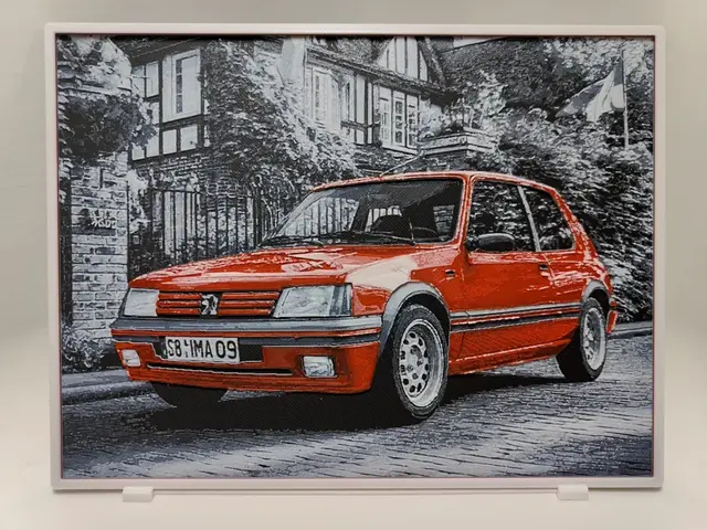 HueForge model: Peugeot 205 GTI - Hueforgehue by BeaN