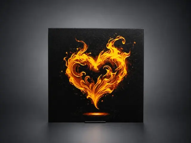 HueForge model: Fiery Heart by Aleksandr