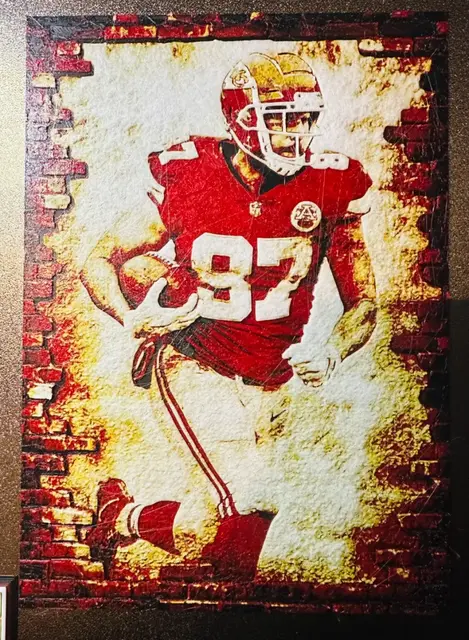 HueForge model: Travis Kelce - NFL by Cré'Art 3D