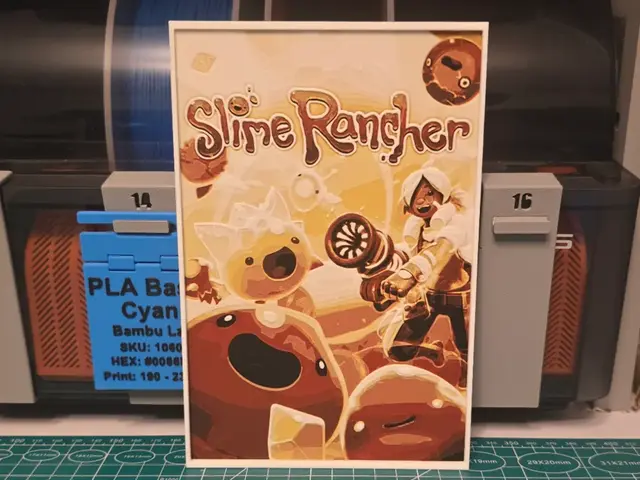 HueForge model: Slime Rancher Game Poster - Hueforge Art by Lumpy3D