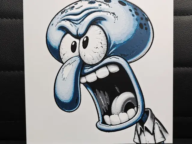 HueForge model: Squidward Spongebob by TheHueforgeLady