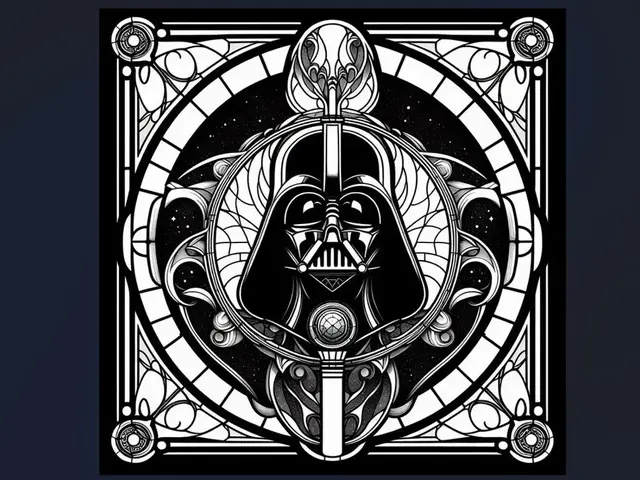 HueForge model: Hueforge Star Wars - Vidriera Darth Vader B&N by Luckyfer