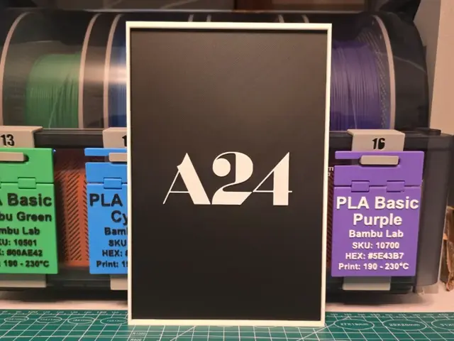 HueForge model: A24 Movie Studio Poster - Hueforge Art by Lumpy3D