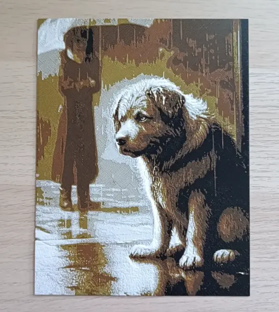 HueForge model: Sad Dog in the Rain Hueforge by Atrus Design