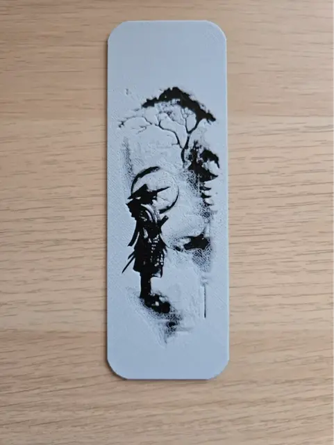 HueForge model: Minimalist Samurai Bookmark by Atrus Design