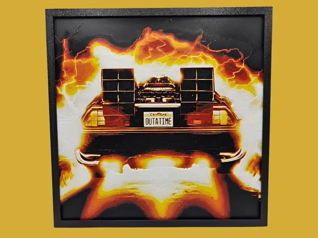 HueForge model: Back to the Future - Outatime by Canadian Gamer