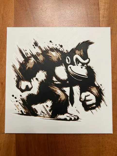 HueForge model: Donkey Kong by JustBe 3D Printing