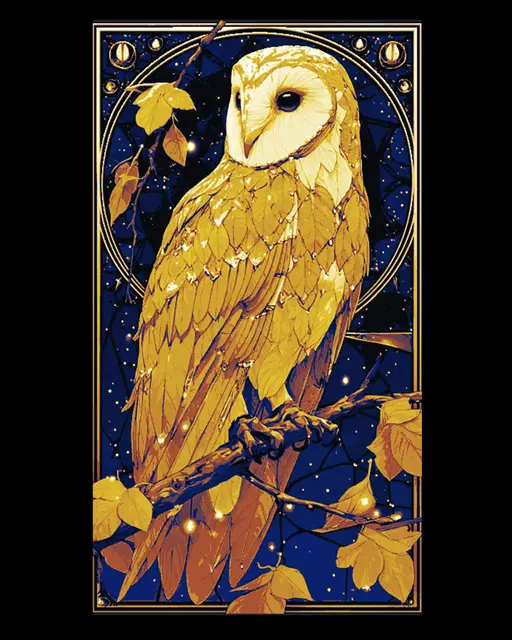 HueForge model: The golden Night Owl - Hueforge Art by BooneCo3d