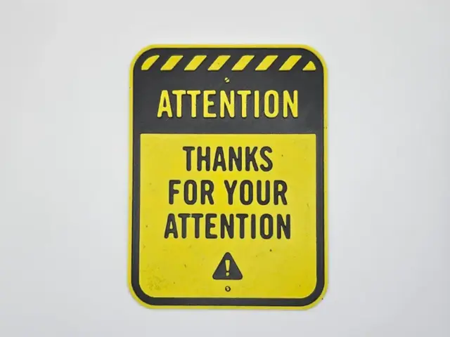 HueForge model: Sign Thanks for your attention by Kactus Fpv