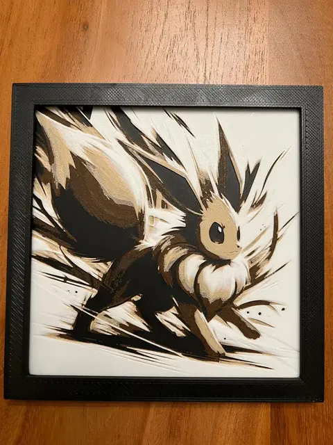 HueForge model: Eevee by JustBe 3D Printing