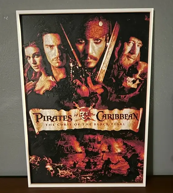 HueForge model: Hueforge Movie Poster - Pirates of the Caribbean - by JoDau