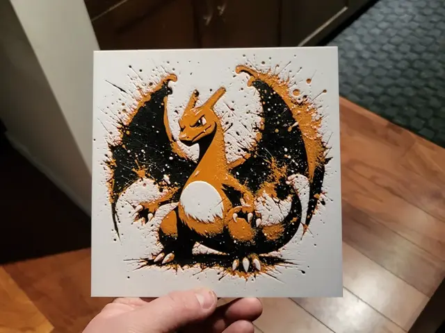 HueForge model: Graffiti Charizard Hueforge by 3Ree Printing