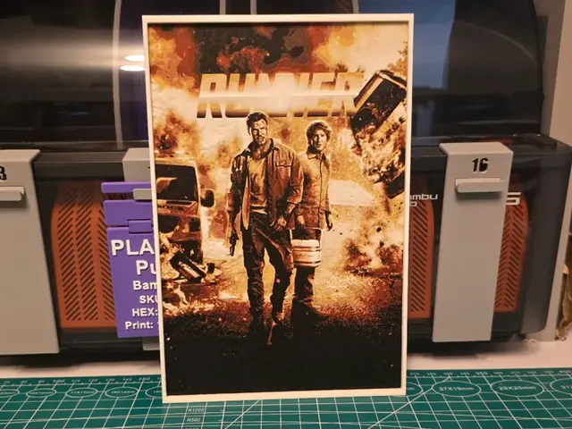 HueForge model: Runner Movie Poster - Hueforge Art by Lumpy3D