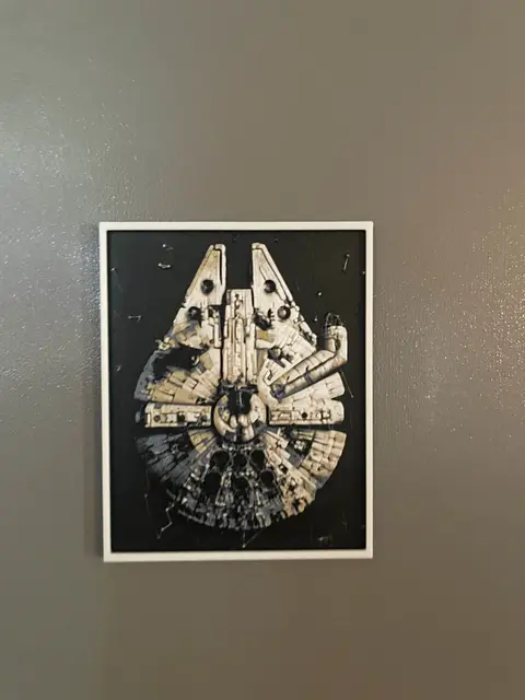 HueForge model: Mini Millennium Falcon by Cloudy Nostalgia