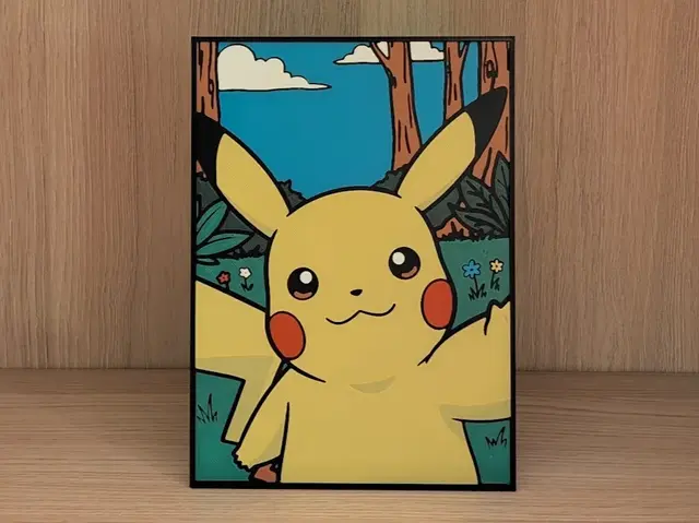 HueForge model: Pikachu Selfie Hueforge & Frame by Nextopia