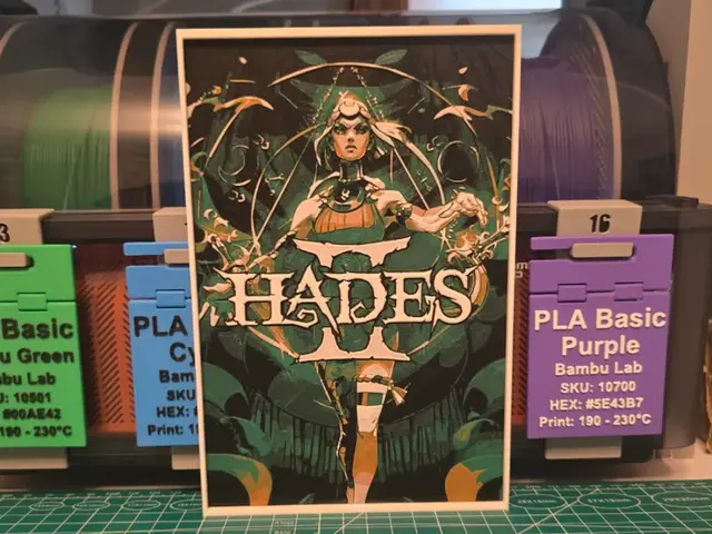HueForge model: Hades II Game Poster - Hueforge Art by Lumpy3D